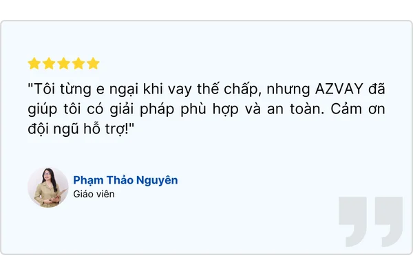 AZ Ngân Hàng - Vay thế chấp